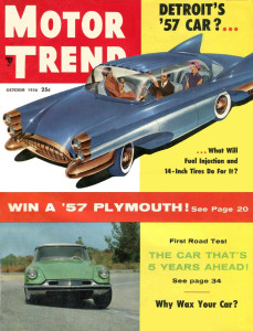 MOTOR TREND 1956 OCT - TR-3, BRISTOL, ALFA GIULIETTA,CITROEN DS-19,'25 LINCOLN*